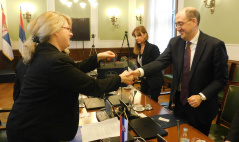 10 July 2018 The Head of the Parliamentary Friendship Group with Italy and the Italian Ambassador to Serbia